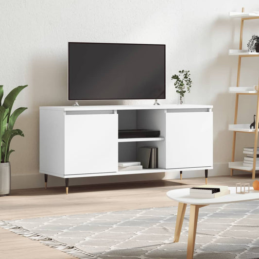 vidaXL TV Cabinet White 104x35x50 cm Engineered Wood