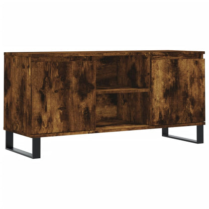 vidaXL TV Cabinet Smoked Oak 104x35x50 cm Engineered Wood