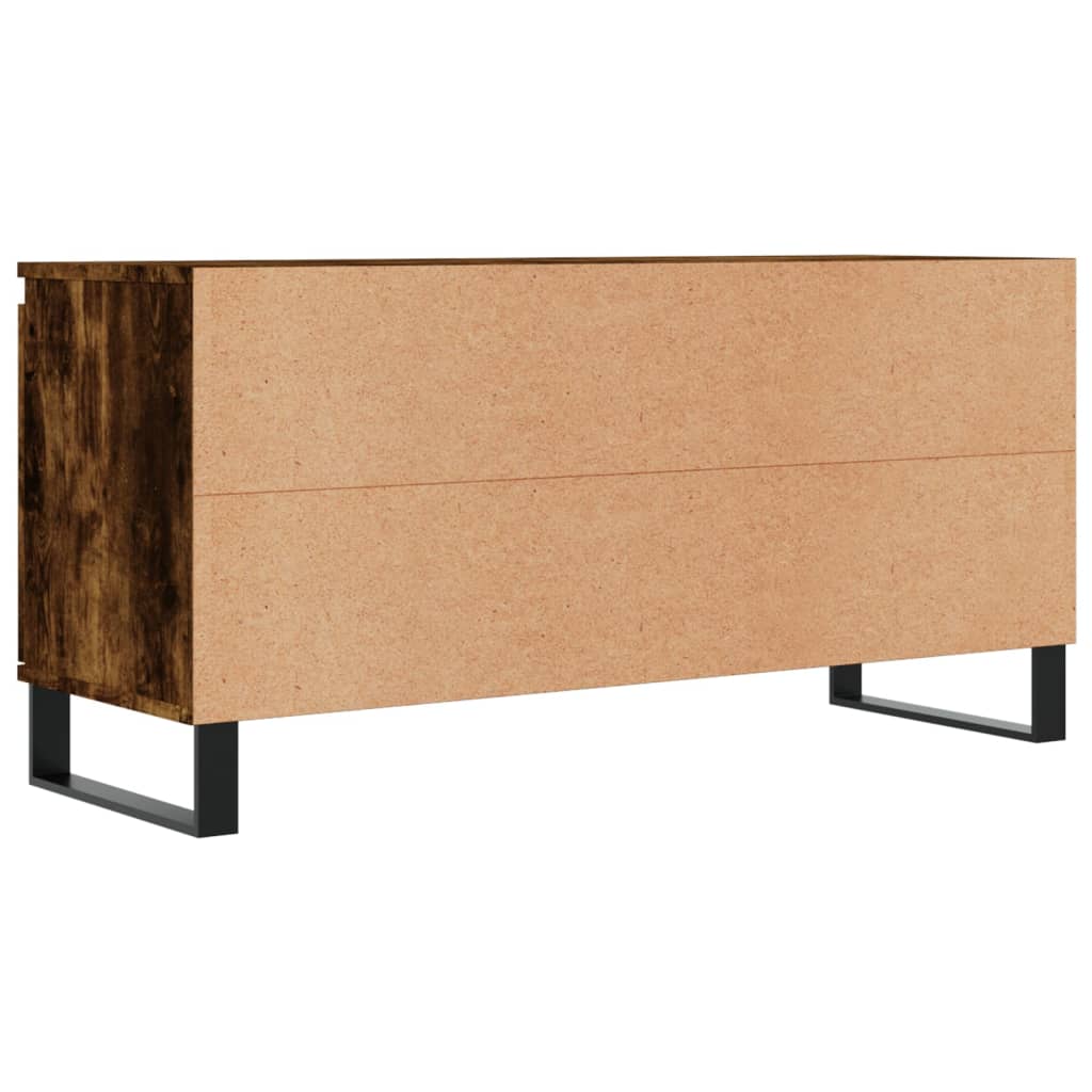 vidaXL TV Cabinet Smoked Oak 104x35x50 cm Engineered Wood