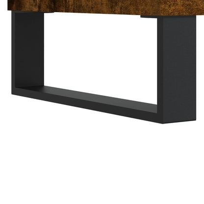 vidaXL TV Cabinet Smoked Oak 104x35x50 cm Engineered Wood