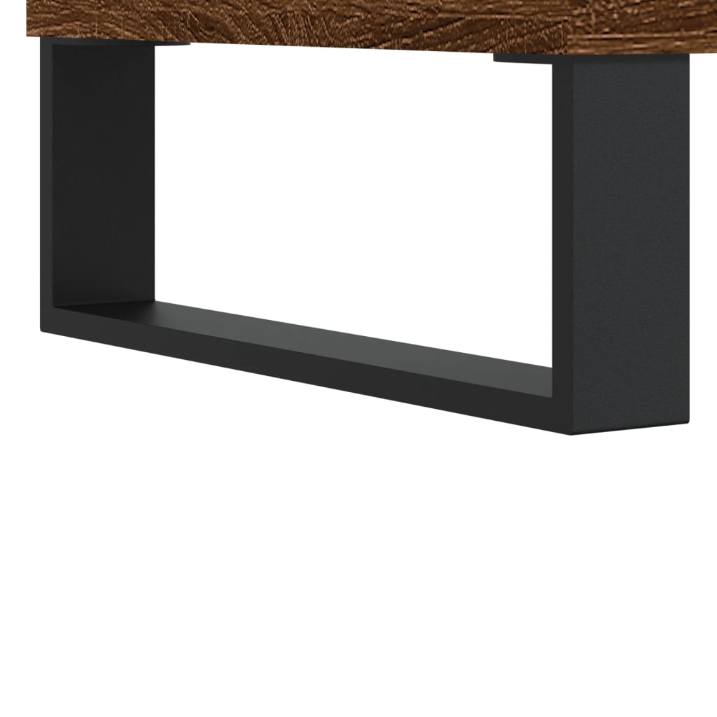 vidaXL TV Cabinet Brown Oak 104x35x50 cm Engineered Wood