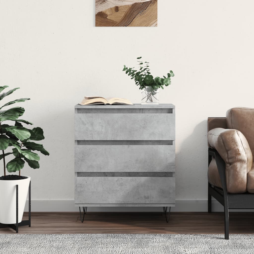 Sideboard 60x35x70 cm Engineered Wood Concrete grey