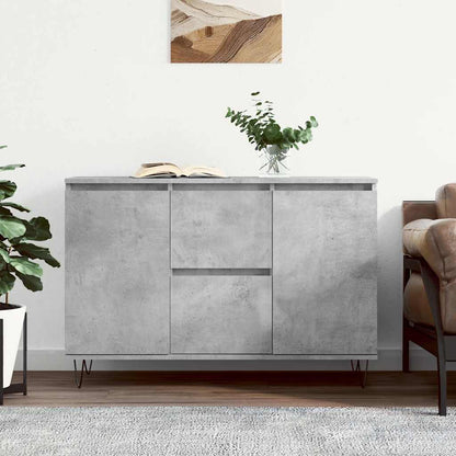 Sideboard 101,5x35x70 cm Engineered Wood Concrete grey