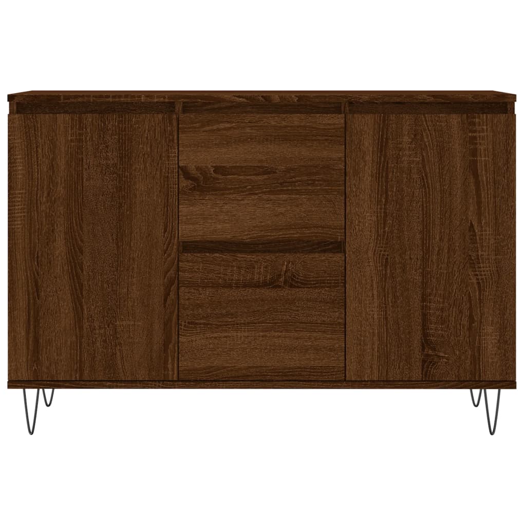 vidaXL Sideboard Brown Oak 104x35x70 cm Engineered Wood