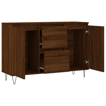 vidaXL Sideboard Brown Oak 104x35x70 cm Engineered Wood