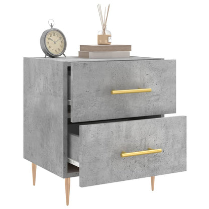 vidaXL Bedside Cabinets 2 pcs Concrete Grey 40x35x47.5 cm Engineered Wood