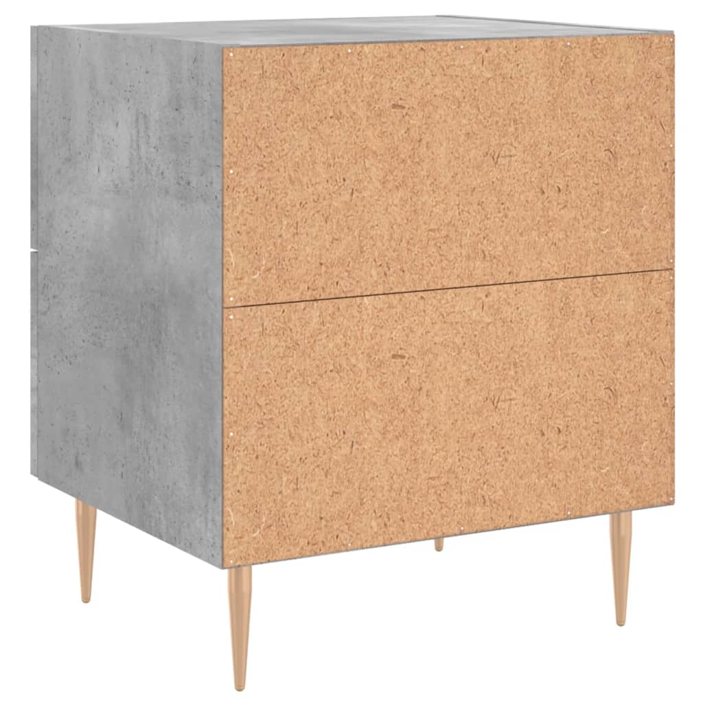 vidaXL Bedside Cabinets 2 pcs Concrete Grey 40x35x47.5 cm Engineered Wood