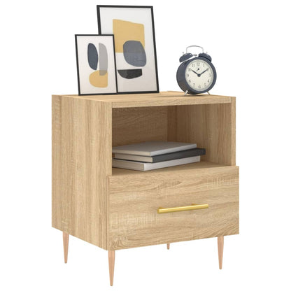 vidaXL Bedside Cabinet Sonoma Oak 40x35x47.5 cm Engineered Wood