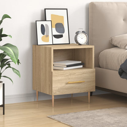 vidaXL Bedside Cabinet Sonoma Oak 40x35x47.5 cm Engineered Wood