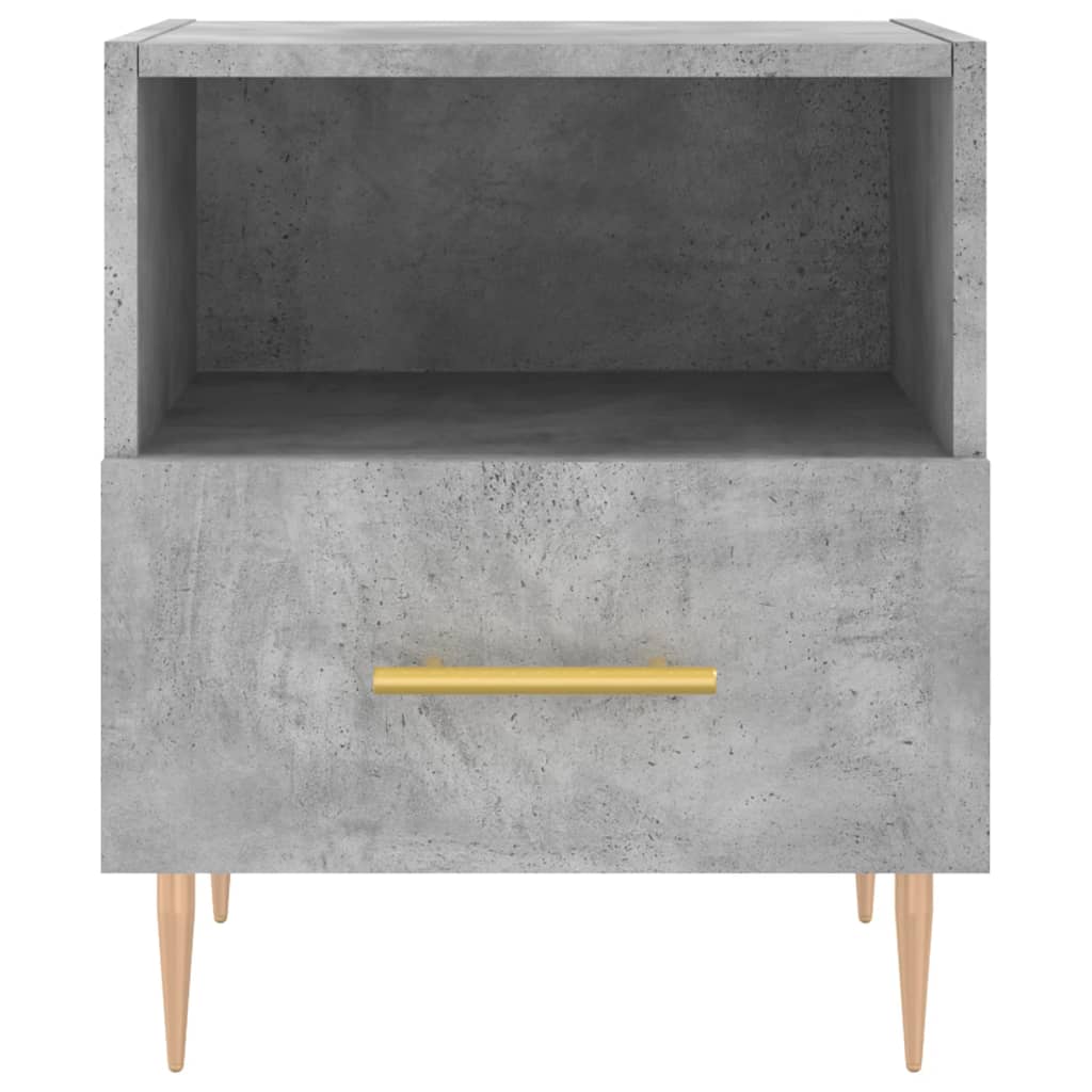 vidaXL Bedside Cabinet Concrete Grey 40x35x47.5 cm Engineered Wood