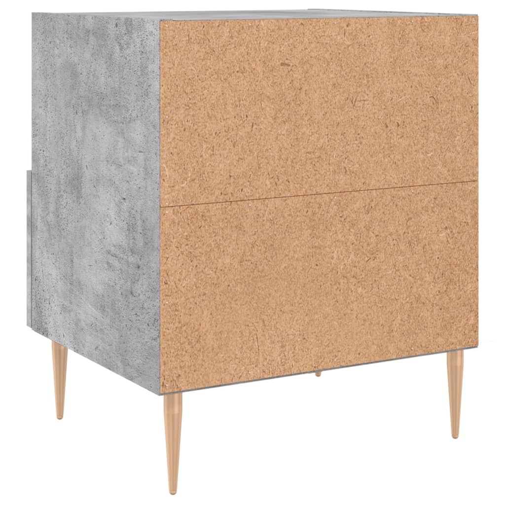 vidaXL Bedside Cabinet Concrete Grey 40x35x47.5 cm Engineered Wood