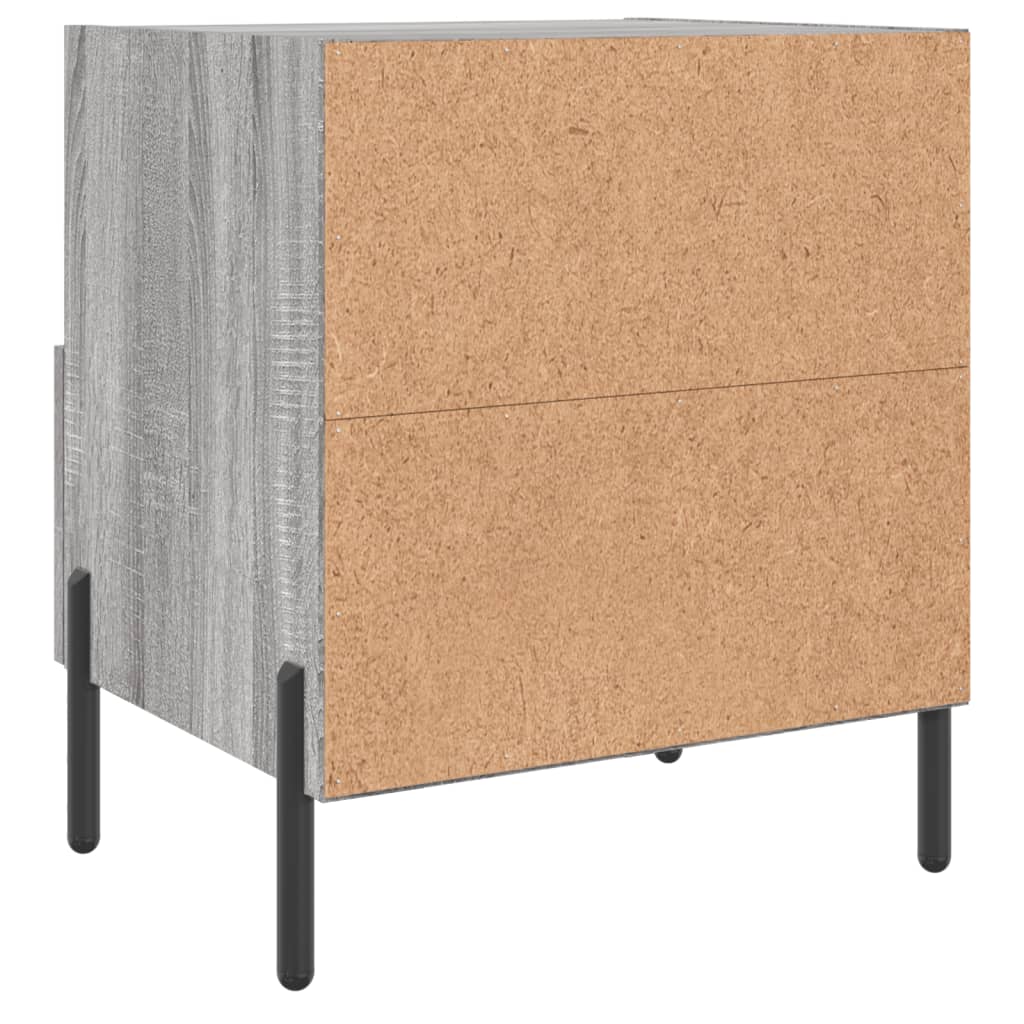 vidaXL Bedside Cabinets 2 pcs Grey Sonoma 40x35x47.5 cm Engineered Wood