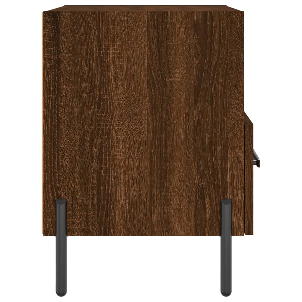 vidaXL Bedside Cabinets 2 pcs Brown Oak 40x35x47.5 cm Engineered Wood