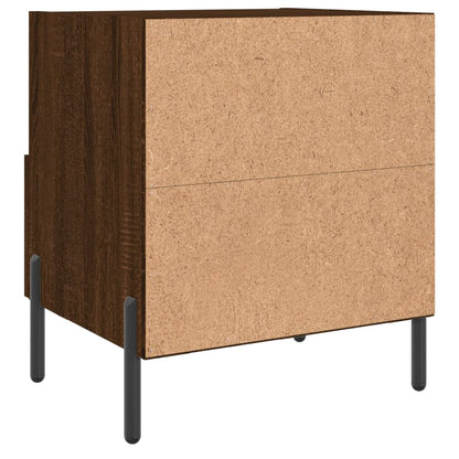 vidaXL Bedside Cabinets 2 pcs Brown Oak 40x35x47.5 cm Engineered Wood