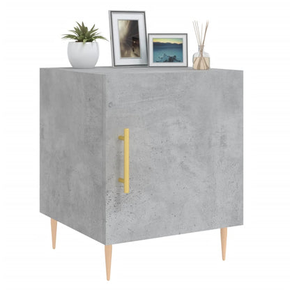 vidaXL Bedside Cabinets 2 pcs Concrete Grey 40x40x50 cm Engineered Wood