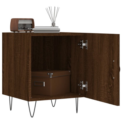 vidaXL Bedside Cabinet Brown Oak 40x40x50 cm Engineered Wood