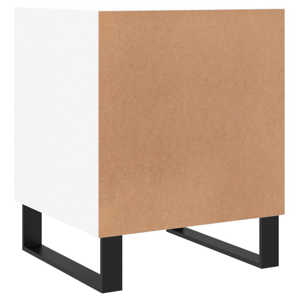 vidaXL Bedside Cabinets 2 pcs White 40x40x50 cm Engineered Wood