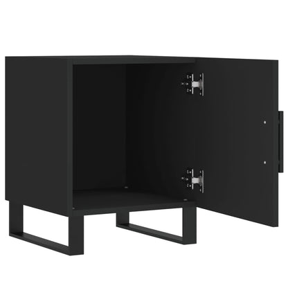 Bedside Cabinet 40x40x50 cm Engineered Wood Black