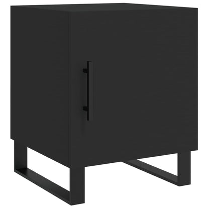 Bedside Cabinet 40x40x50 cm Engineered Wood Black