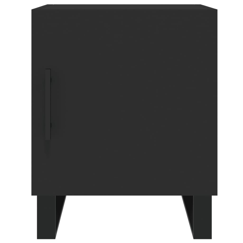 Bedside Cabinet 40x40x50 cm Engineered Wood Black