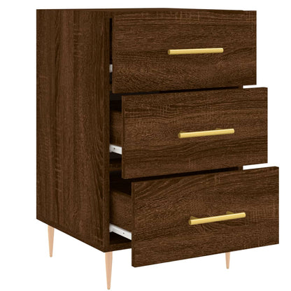 vidaXL Bedside Cabinet Brown Oak 40x40x66 cm Engineered Wood