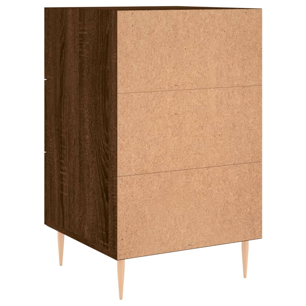 vidaXL Bedside Cabinet Brown Oak 40x40x66 cm Engineered Wood