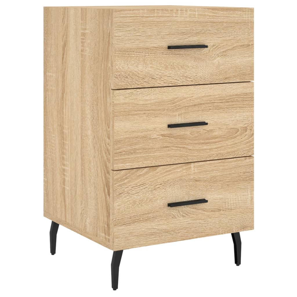 vidaXL Bedside Cabinet Sonoma Oak 40x40x66 cm Engineered Wood