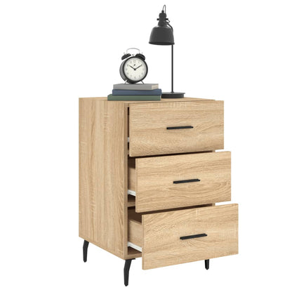 vidaXL Bedside Cabinet Sonoma Oak 40x40x66 cm Engineered Wood