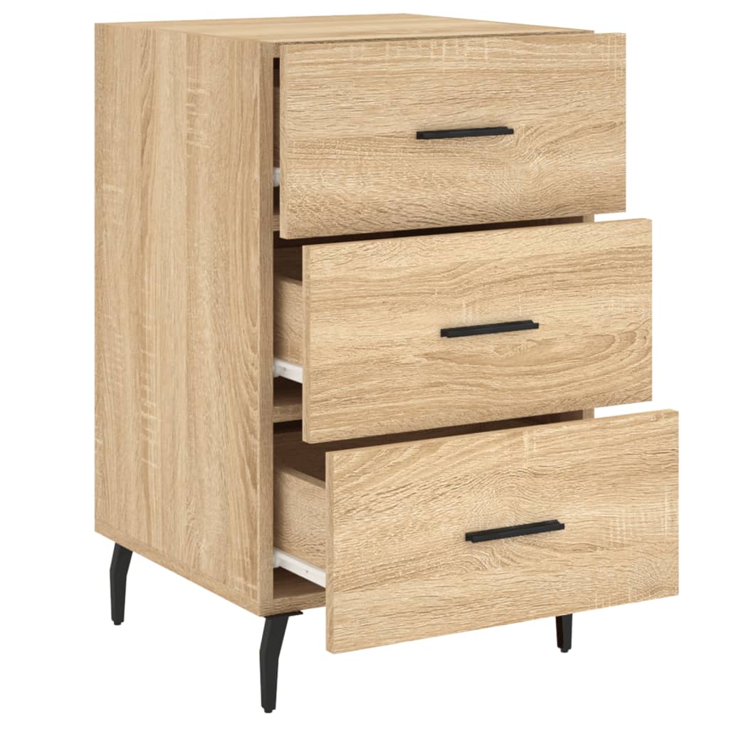 vidaXL Bedside Cabinet Sonoma Oak 40x40x66 cm Engineered Wood