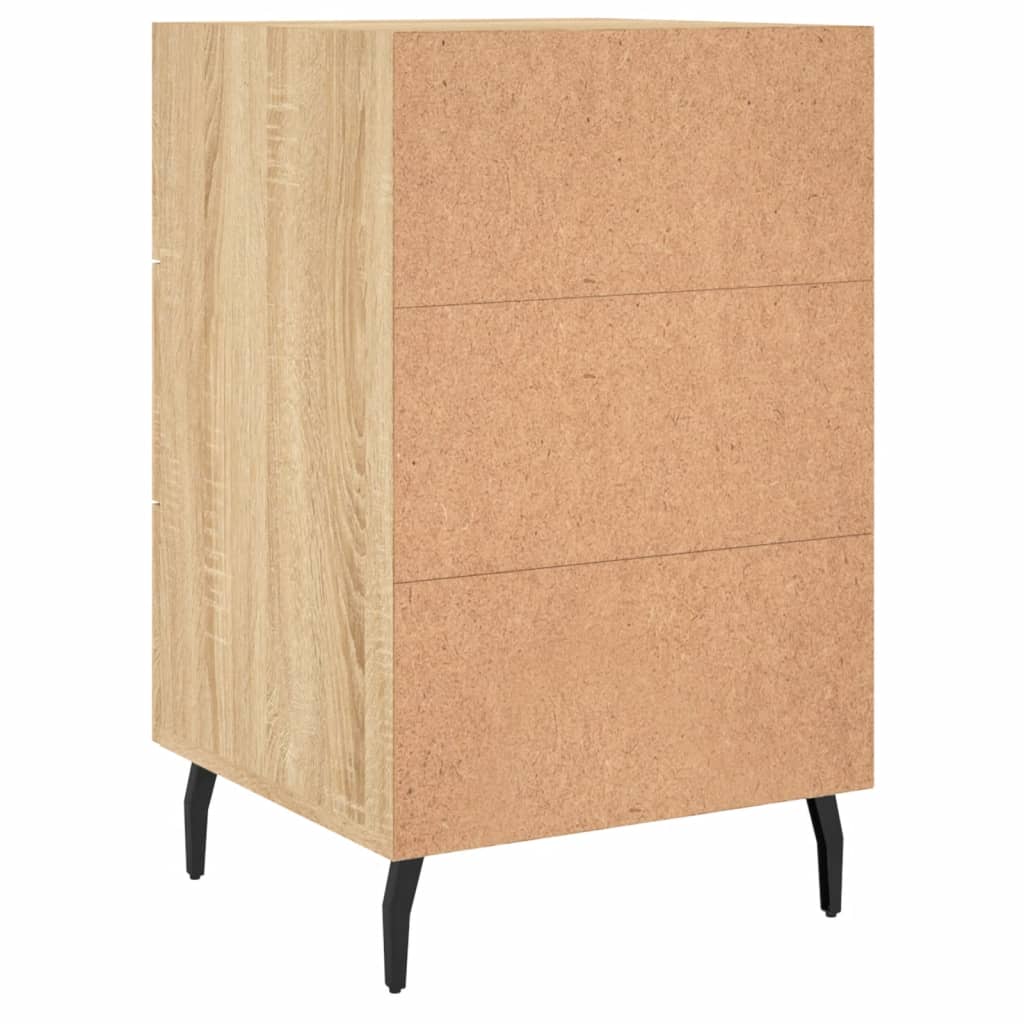 vidaXL Bedside Cabinet Sonoma Oak 40x40x66 cm Engineered Wood