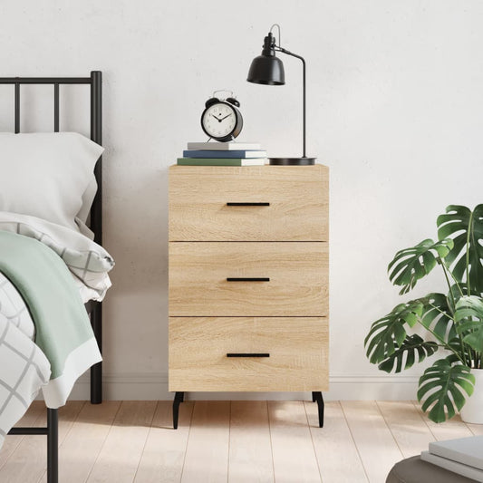 vidaXL Bedside Cabinet Sonoma Oak 40x40x66 cm Engineered Wood