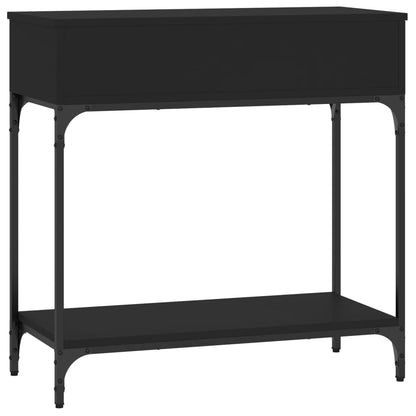 vidaXL Console Table Black 75x34.5x75 cm Engineered Wood