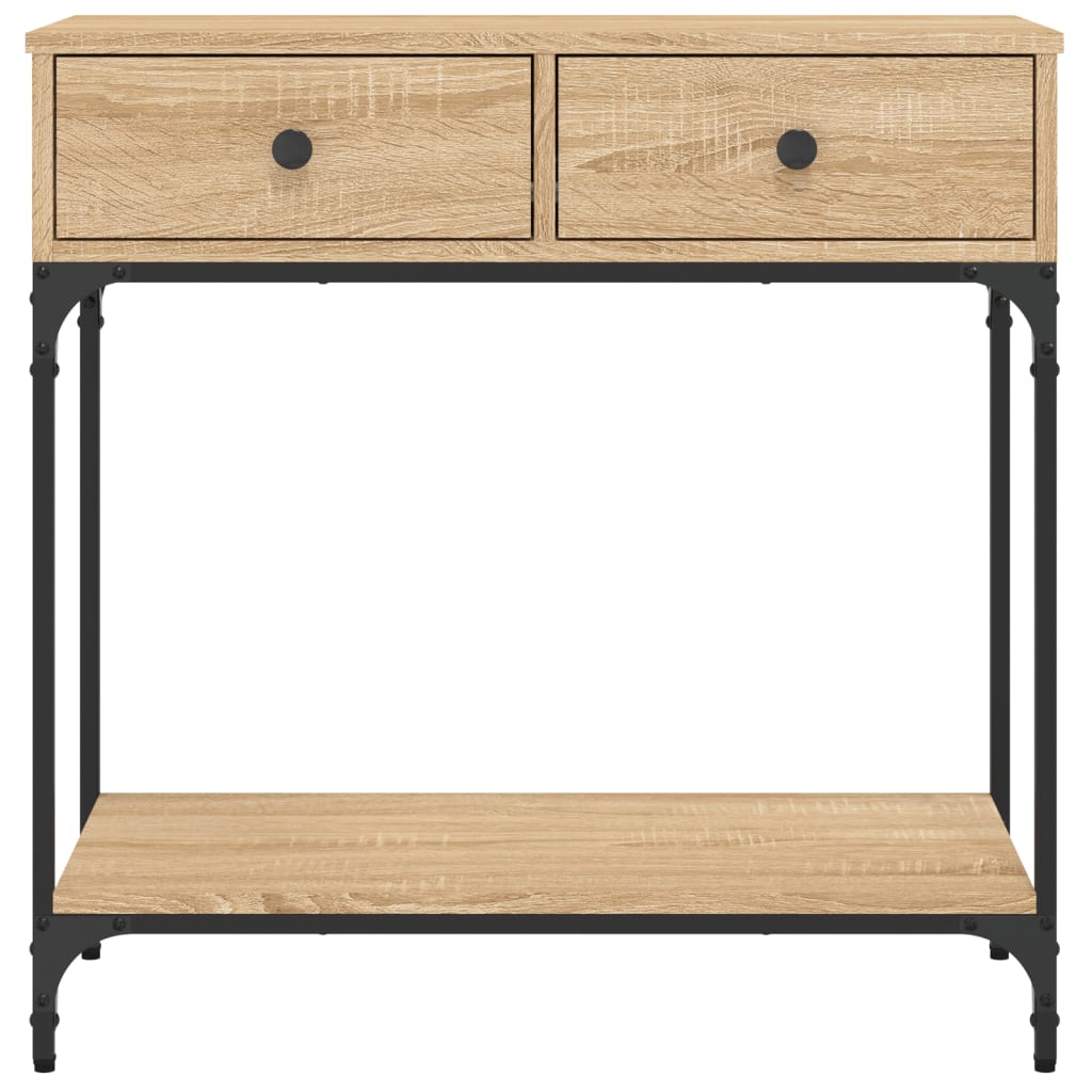 Console Table 100x34,5x75 cm Engineered Wood Sonoma oak 75 cm