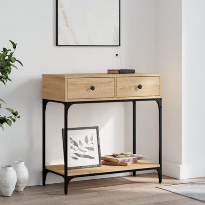 Console Table 100x34,5x75 cm Engineered Wood Sonoma oak 75 cm