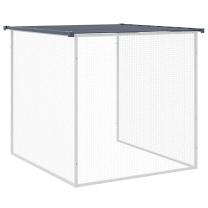 vidaXL Chicken Cage with Roof Anthracite 803x98x90 cm Galvanised Steel 6