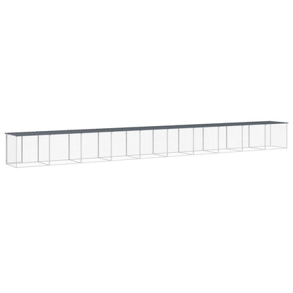 vidaXL Chicken Cage with Roof Anthracite 1003x98x90 cm Galvanised Steel 5