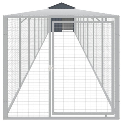 vidaXL Chicken Cage with Run Anthracite 117x1017x123 cm 3