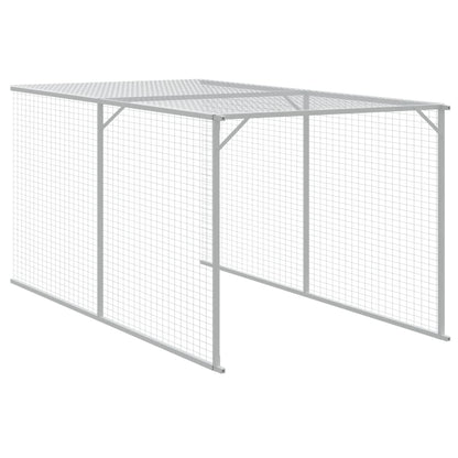 vidaXL Chicken Cage with Run Light Grey 117x1017x123 cm 5
