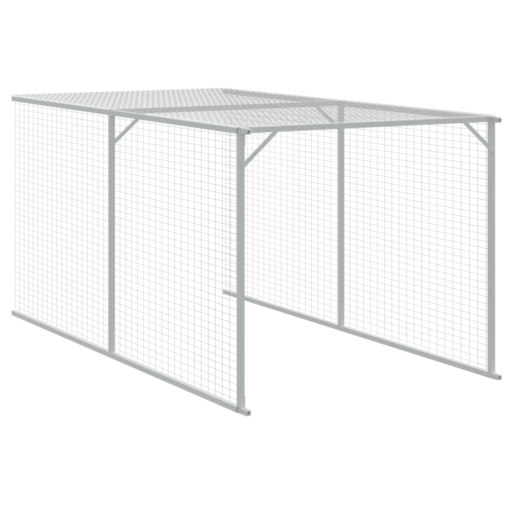 vidaXL Chicken Cage with Run Anthracite 110x1017x110 cm 5