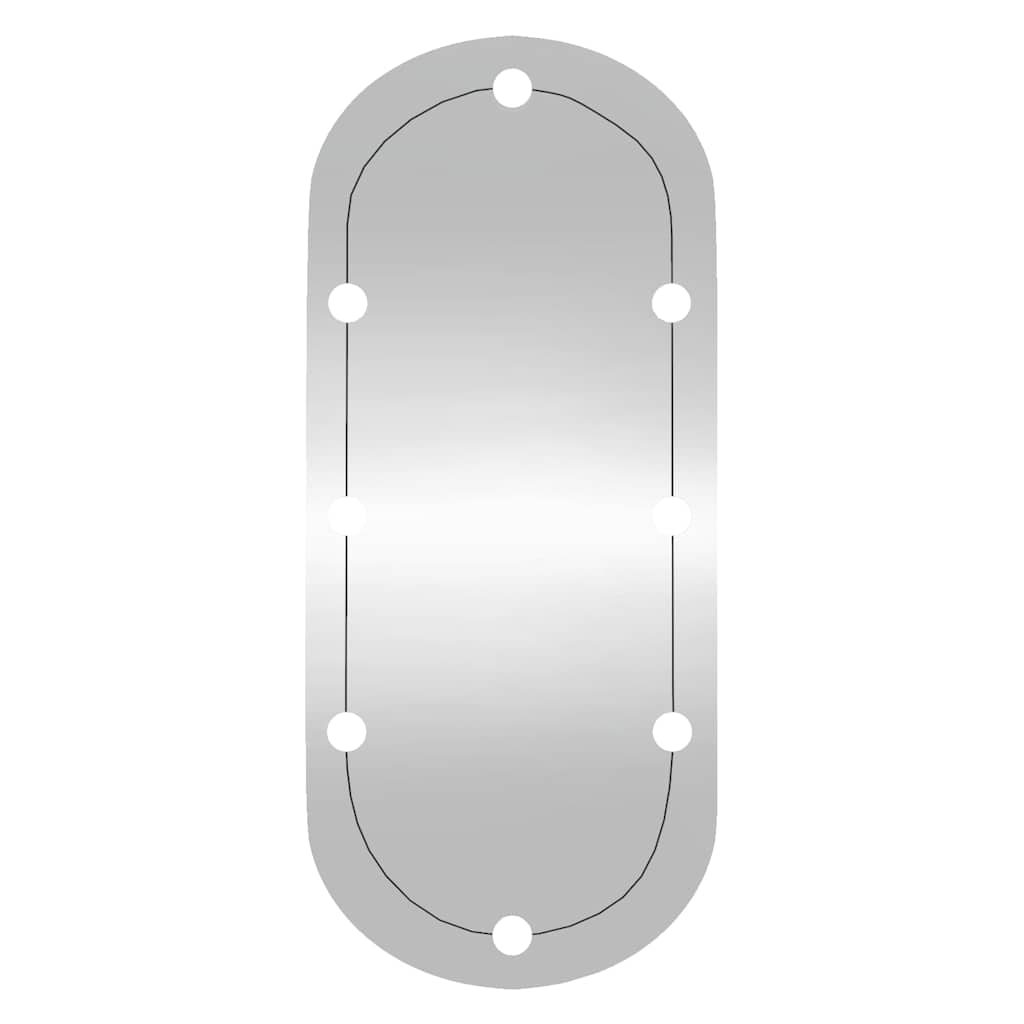 Wall Mirror Lights Glass with LED 45 cm 100 cm Oval