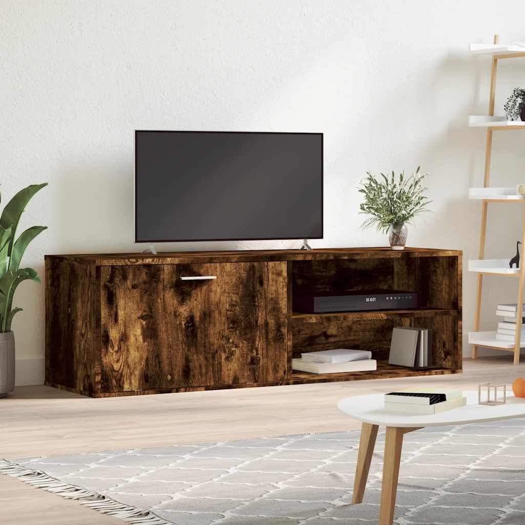 TV Cabinet 120x34x37 cm Engineered Wood Smoked oak