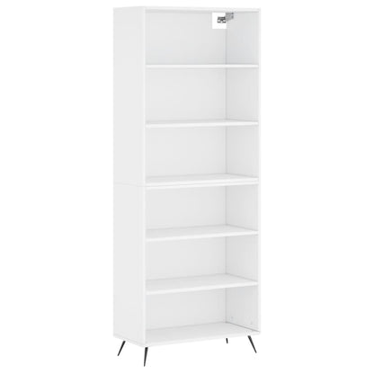 vidaXL Highboard White 69.5x32.5x180 cm Engineered Wood