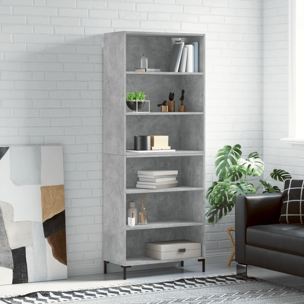 vidaXL Highboard 69.5x32.5x180 cm Engineered Wood 3 Shelves