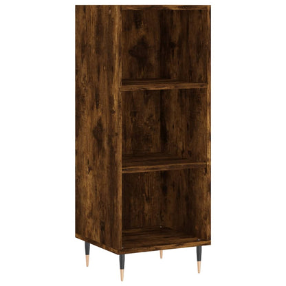 vidaXL Highboard Smoked Oak 34.5x32.5x180 cm Engineered Wood