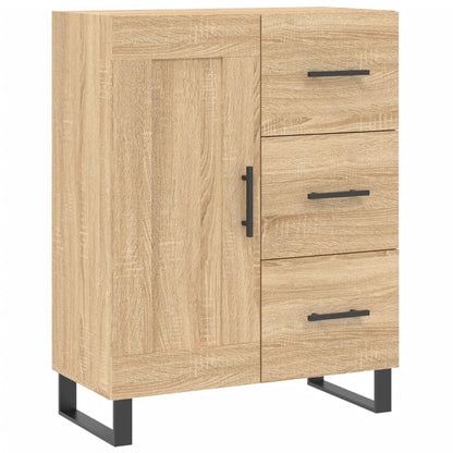 Highboard 69.5x34x180 cm Engineered Wood 1 Wood Door 3 Drawers Sonoma oak
