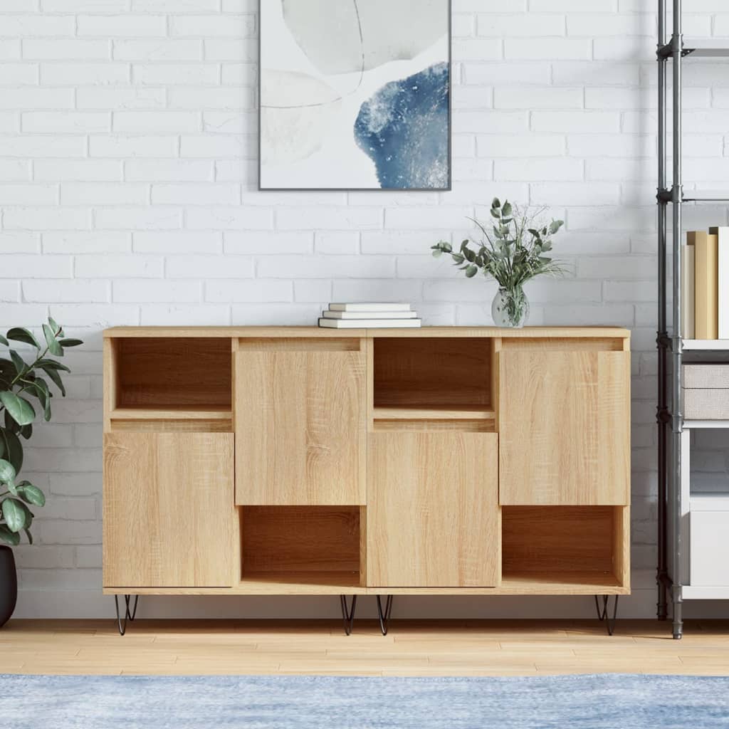 Sideboards Engineered Wood 2 pcs Sonoma oak