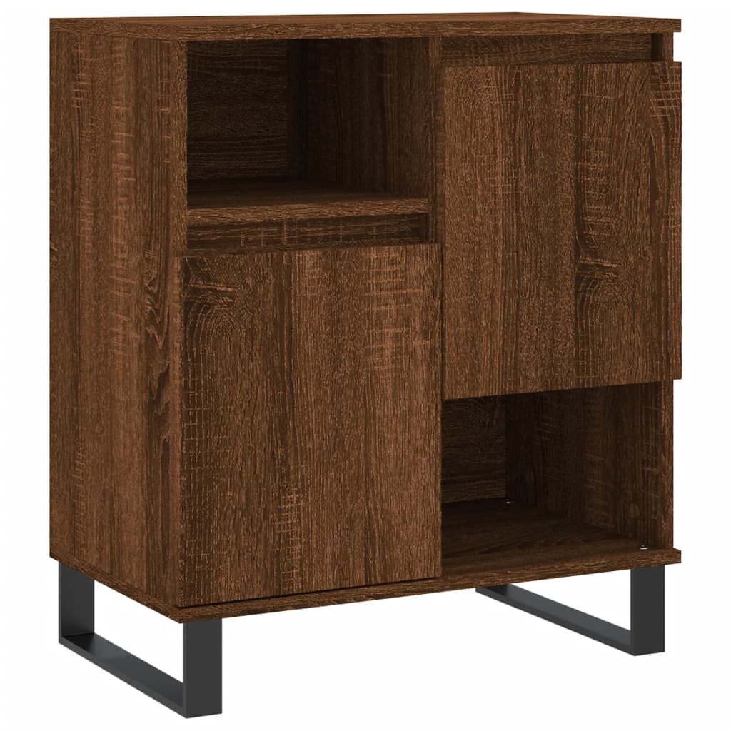 vidaXL Sideboards 2 pcs Brown Oak Engineered Wood