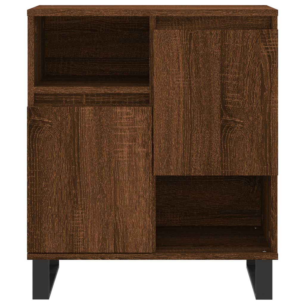 vidaXL Sideboards 2 pcs Brown Oak Engineered Wood