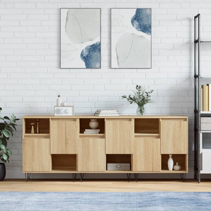 Sideboards Engineered Wood 3 pcs Sonoma oak