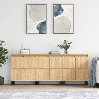 Sideboards Engineered Wood 3 pcs Sonoma oak